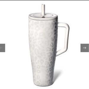 New in Bag Brumate 40oz Era Handled Tumbler in Limestone Leopard